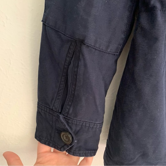 Levis Hooded Military Utility Navy Quilted Interior Jacket Outdoor Winter Warm S - Picture 11 of 16